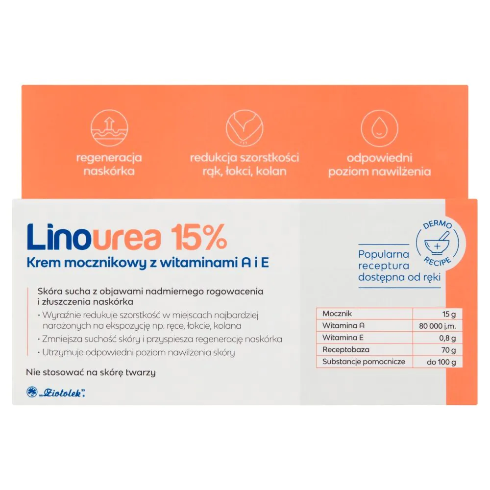 Linourea 15% Krem mocznikowy z wit. A i E -