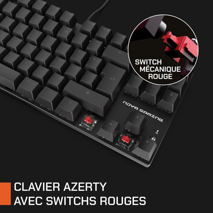 Gaming keyboard - Mechanical - Nova Gaming - Sculptor - TKL - RGB LED