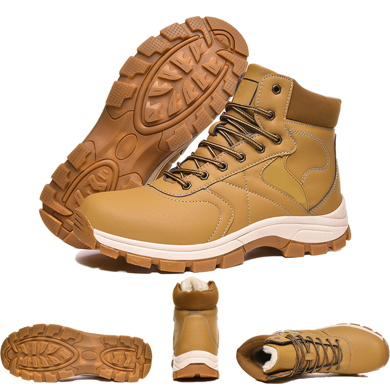 Scarpe da trekking alte da uomo e donna, resistenti, impermeabili e antiscivolo, ideali per attività all'aperto come arrampicata e trekking, con stivaletti in velluto.