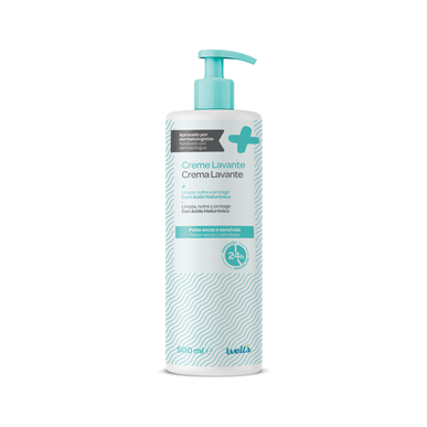 Wells rensekrem for tørr og sensitiv hud 500 ml 500 ml