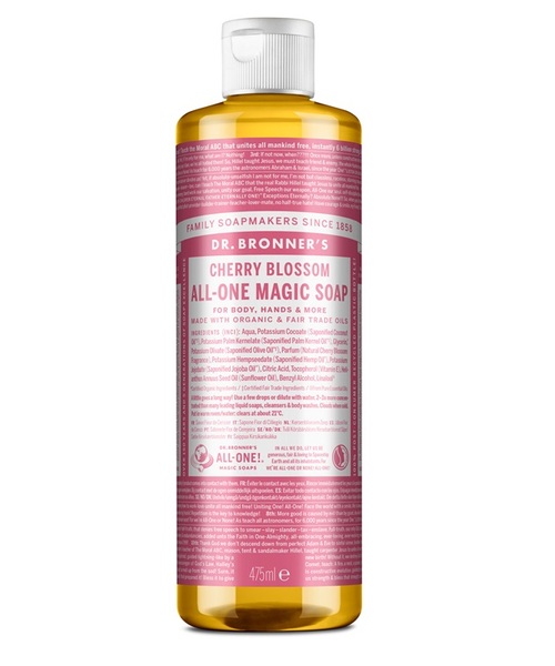 Jabón mágico todo en uno con aroma a flor de cerezo de Dr. Bronner - 475 ml