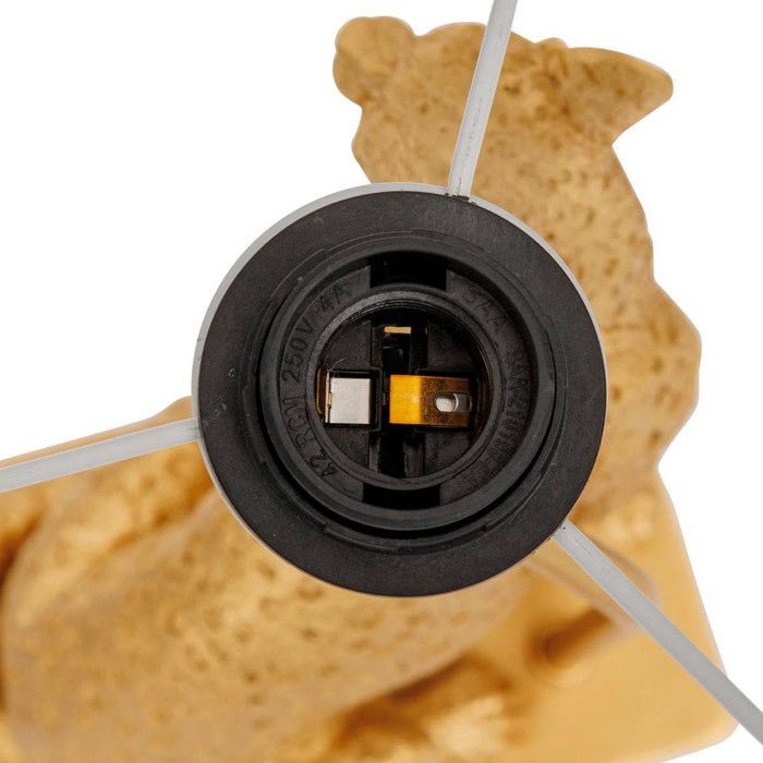 Lampe à poser champignon secteur Gepi doré H47,5cm - Atmosphera Créateur d'intérieur