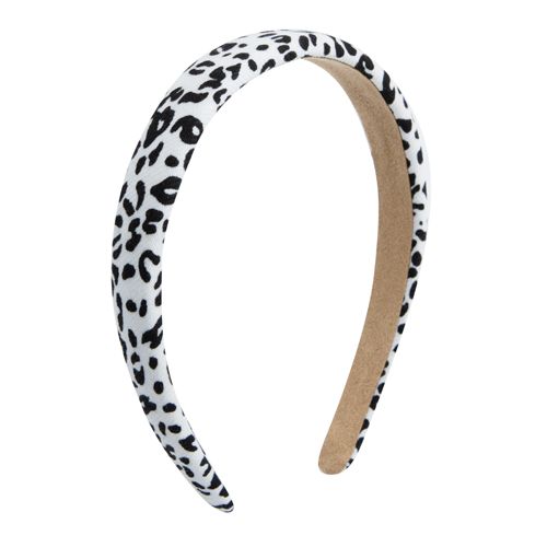 Traka za kosu Oh My Hair s životinjskim printom i bijelim leopard uzorkom Trake za glavu i turbani