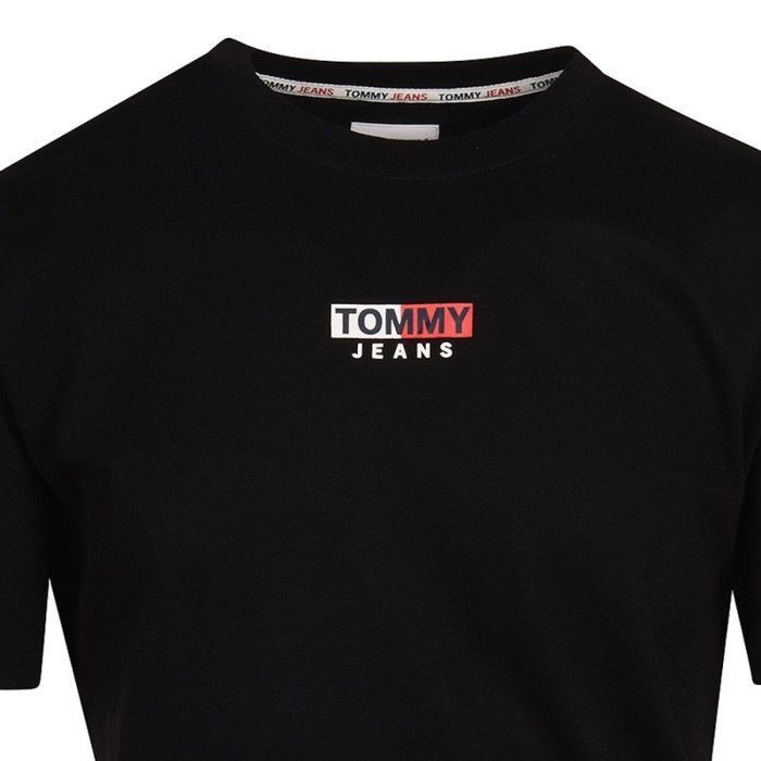Tommy Hilfiger – Tommy Jeans Herren-T-Shirt Black Flag Regular Fit