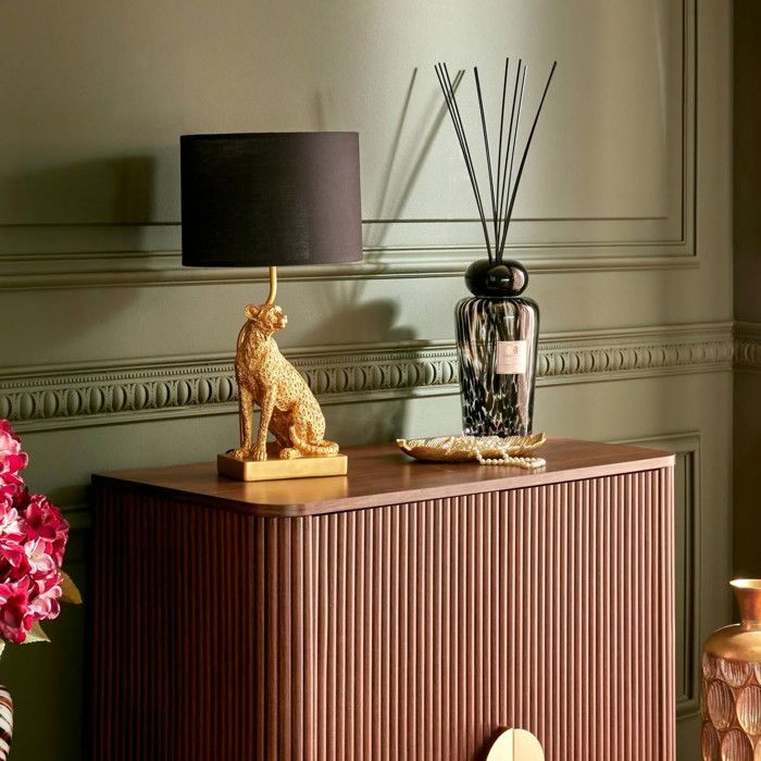 Lampe à poser champignon secteur Gepi doré H47,5cm - Atmosphera Créateur d'intérieur