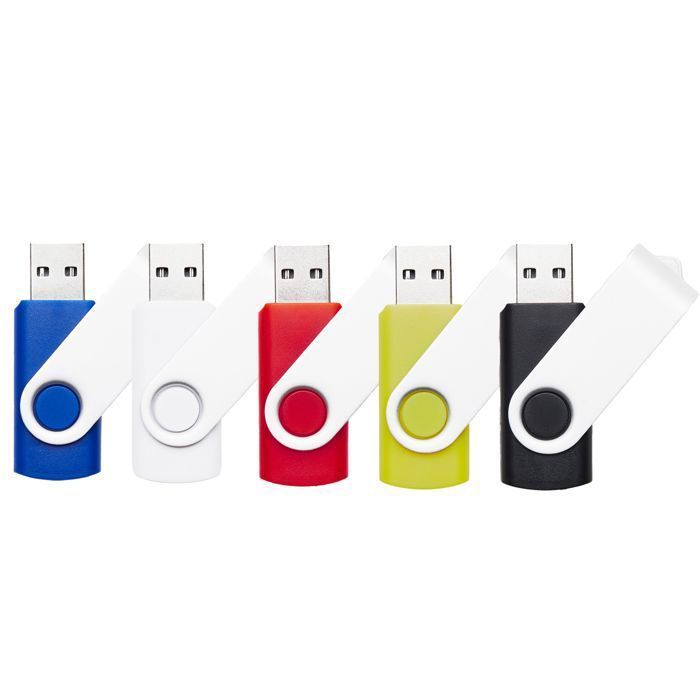 Conjunto de 5 unidades flash USB de 32 GB, versão 2.0, REWBOAT, disco de armazenamento giratório, pen drive, memória flash externa.