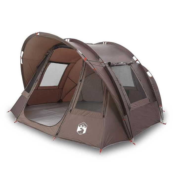 Tienda de pesca vidaXL para 2 personas, marrón, impermeable, 4009399