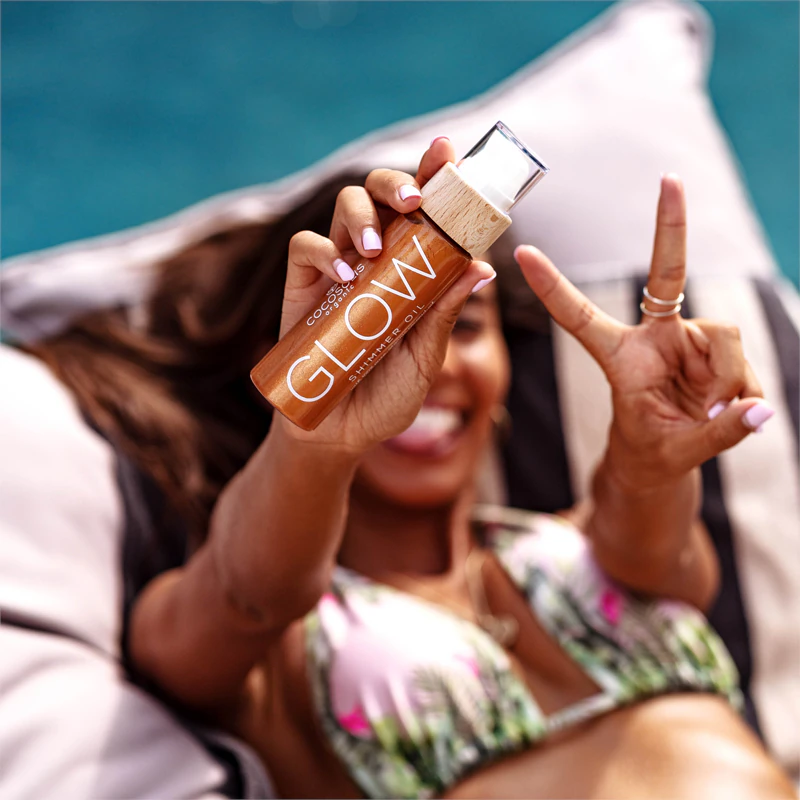COCOSOLIS GLOW oplichtende olie met glitter