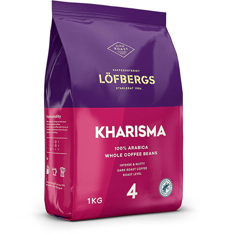Löfbergs Café en grano 1 kg Kharisma Löfbergs