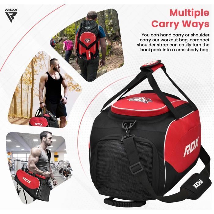 Bolsa deportiva RDX MMA, mochila de gimnasio, mochila para equipo de boxeo y gimnasia, bolso de hombro, senderismo