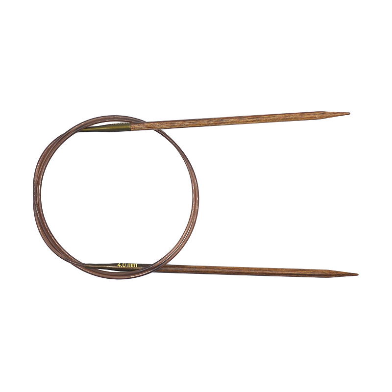 Aguja circular de 80 cm y 4,0 mm de abedul