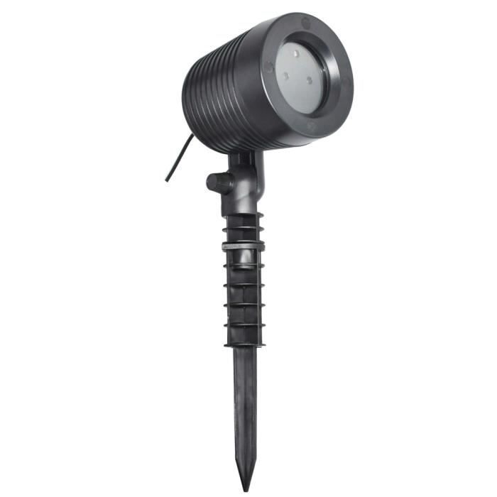 Projecteur laser LED - Noël - Effet ciel étoilé - Noir - Intérieur et extérieur - 50m2 de couverture