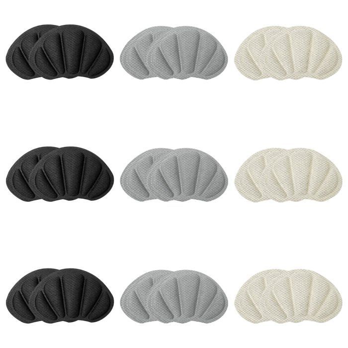 Set of 9 Pairs of Adhesive Heel Protectors - Cushions for Sneakers, Leather Shoes - Anti-Friction