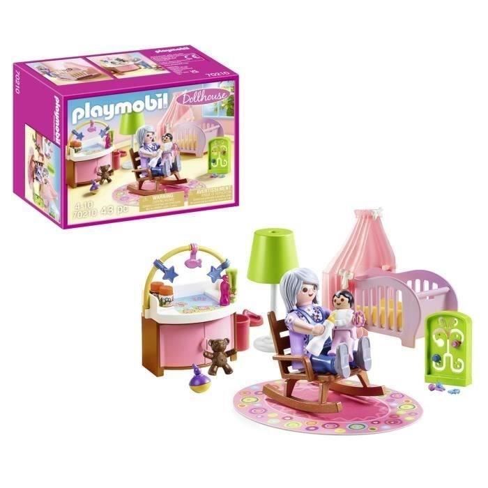 PLAYMOBIL 70210 Baby's Room, Dollhouse The Traditional House, 100 pieces, Ages 4+