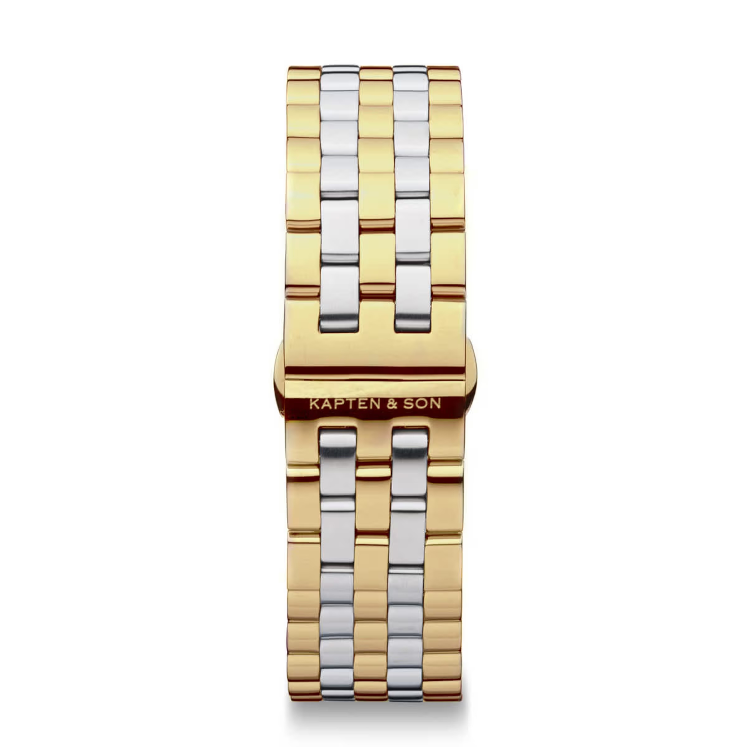 Bracelet en acier doré bicolore