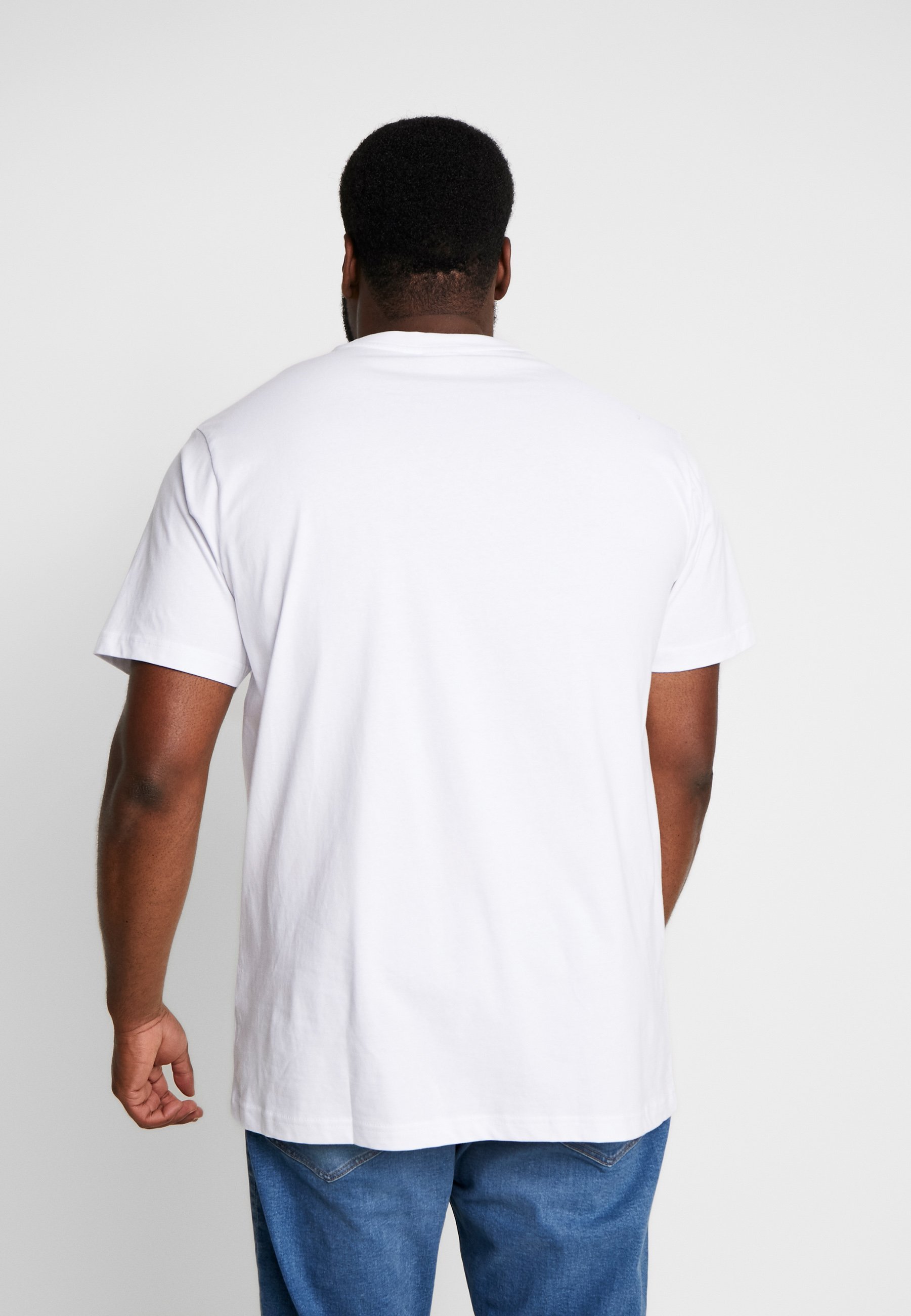 Urban Classics Basic-T-Shirt in Übergröße, 3er-Pack – Basic-T-Shirt – weiß/weiß/schwarz