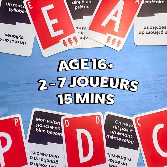 Jeu d'ambiance Pixie Games Speed Bac Le Carnage - Pixie Games - Jeu d’ambiance - Multicolore - Blanc - Mixte