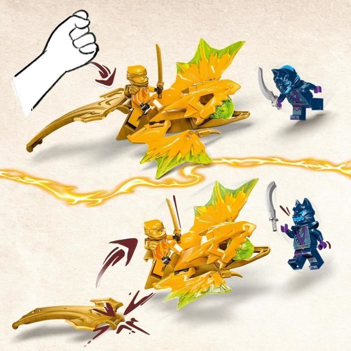 LEGO® 71803 NINJAGO Arins rebelliska drakattack, ninjadrakleksak och minifigurer inklusive Arin med minikatana