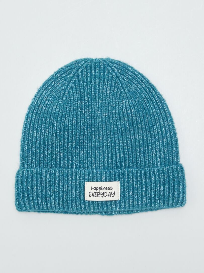 Gorro de tricô - AZUL