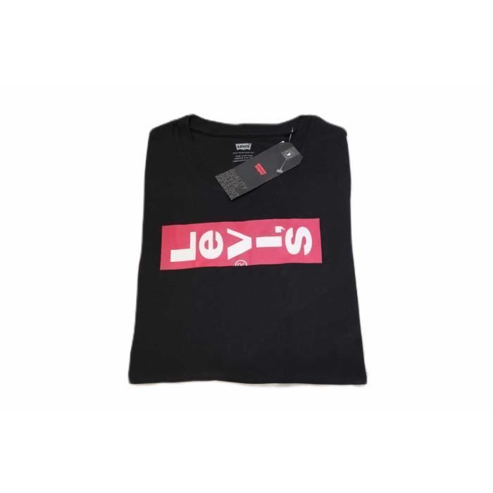 Levis T shirt Lazy Tab Noir