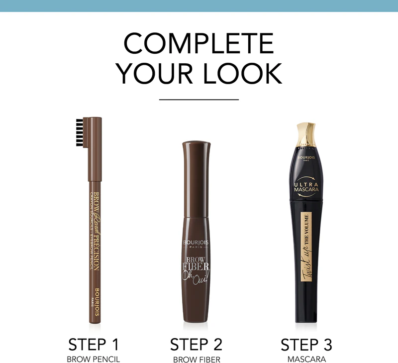 Creme para sobrancelhas Bourjois Brow Reveal com pincel.
