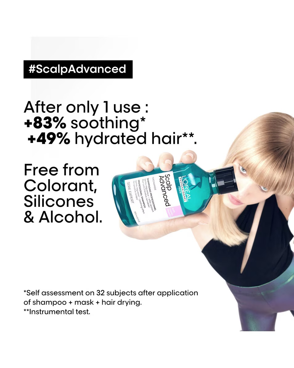 L'OREAL PROFESSIONNEL Scalp Advanced σαμπουάν για την αντιμετώπιση της ενόχλησης και της δερματικής ρύθμισης