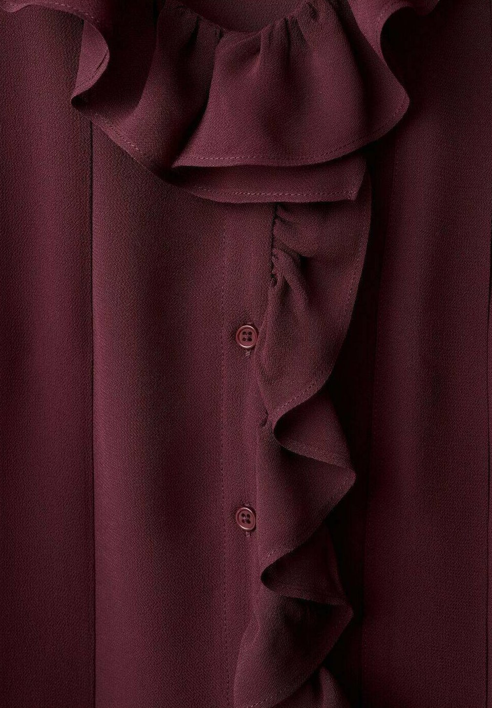Blúzka na gombíky Mango - bordová
