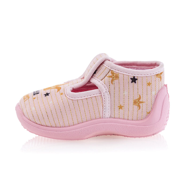 Rosa tofflor för babyflicka