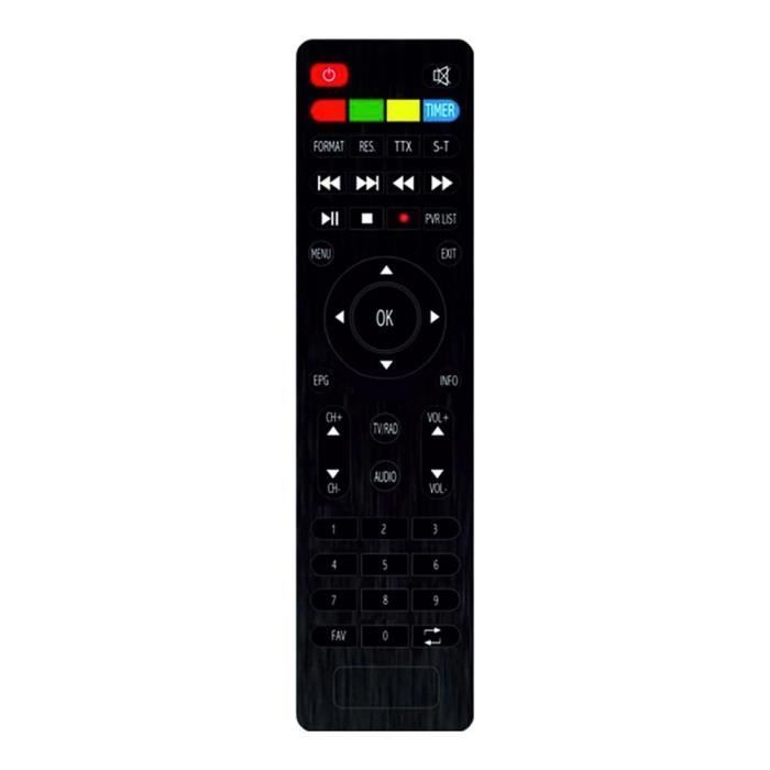 Télécommande - TECSAT - TFH9900HD PVR - Prête à l'emploi - Couleur noire - Simple d'utilisation