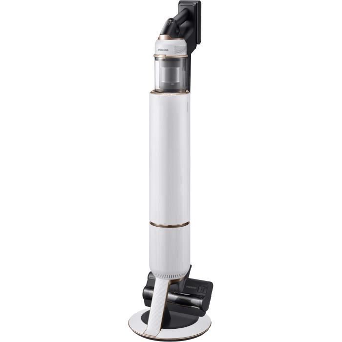 SAMSUNG Bespoke Jet Plus Pet VS20B95823W - Aspiradora con función de escoba + Clean Station 2.0 - 580 W - 210 AW