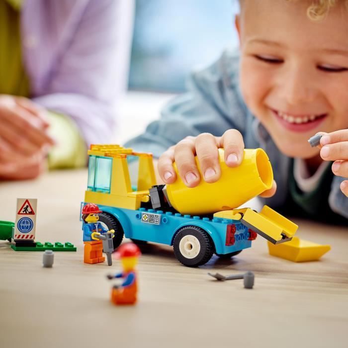 LEGO City Cement Mixer Truck - Construction vehicle for children aged 4 and up