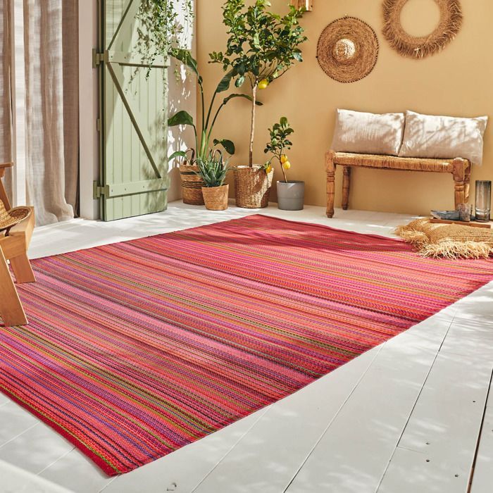 Tapis d'extérieur - NAZAR RUGS - CAPRI - Violet - Réversible - 150x220 cm