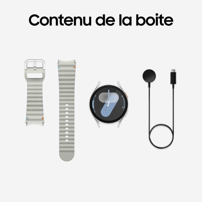 Samsung Watch7 44mm Silbergrau Bluetooth-Smartwatch