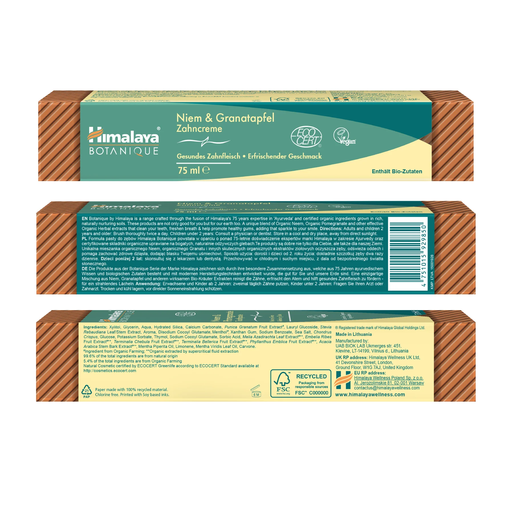 Botanique pasta za zube s neemom i narom Higijenski i farmaceutski proizvodi