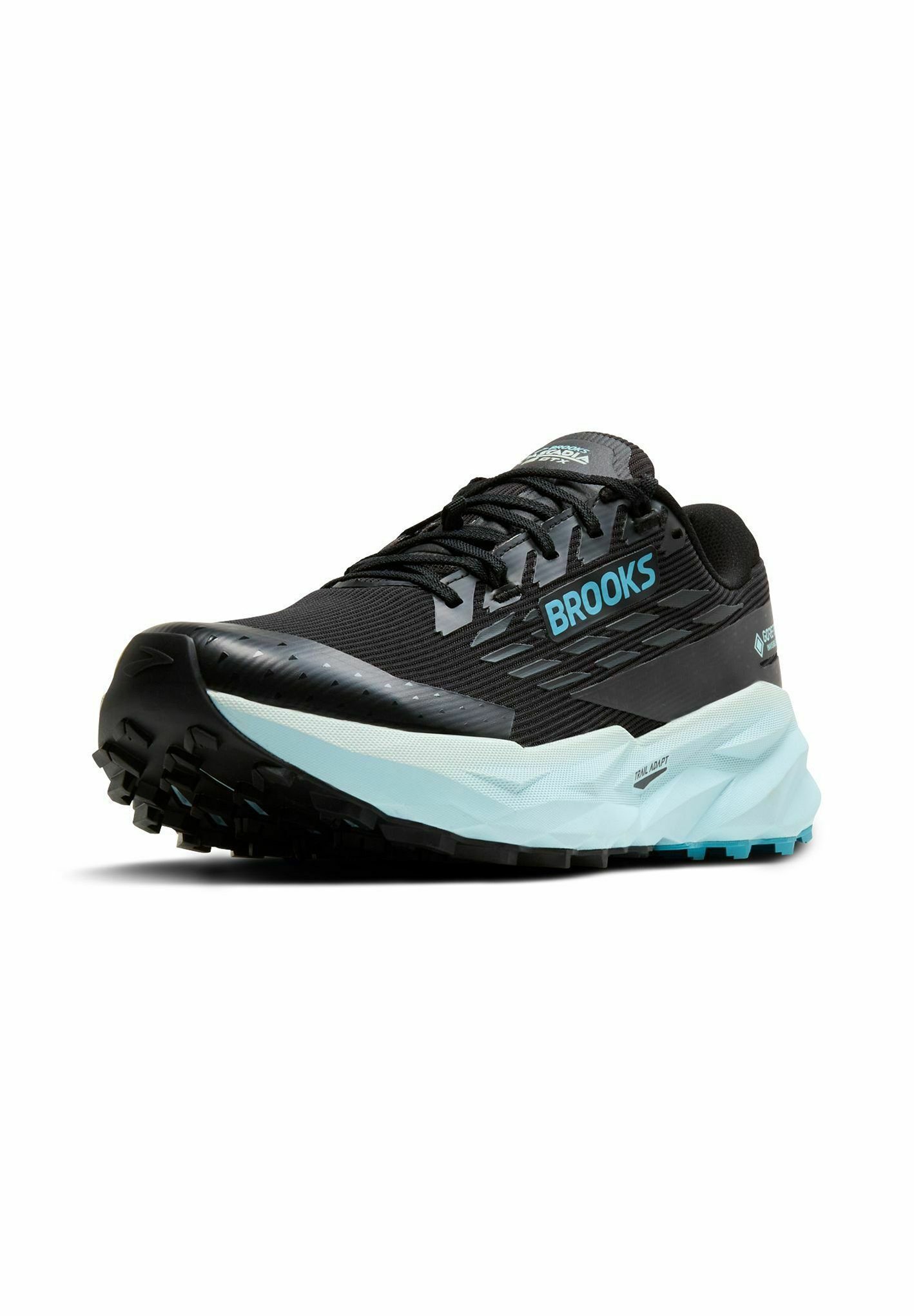 Brooks CASCADIA 19 GTX - Scarpe da trail running - nero ebano blu fiore
