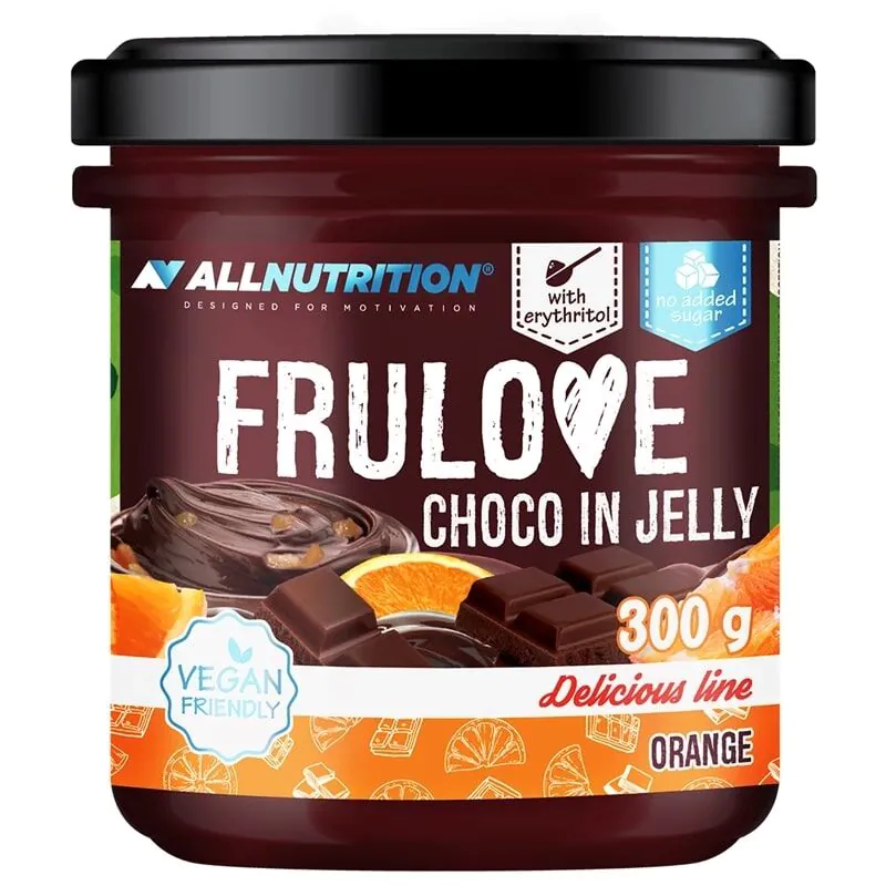 Allnutrition Frulove Choco in Jelly Orange - owoce w żelu 300 g