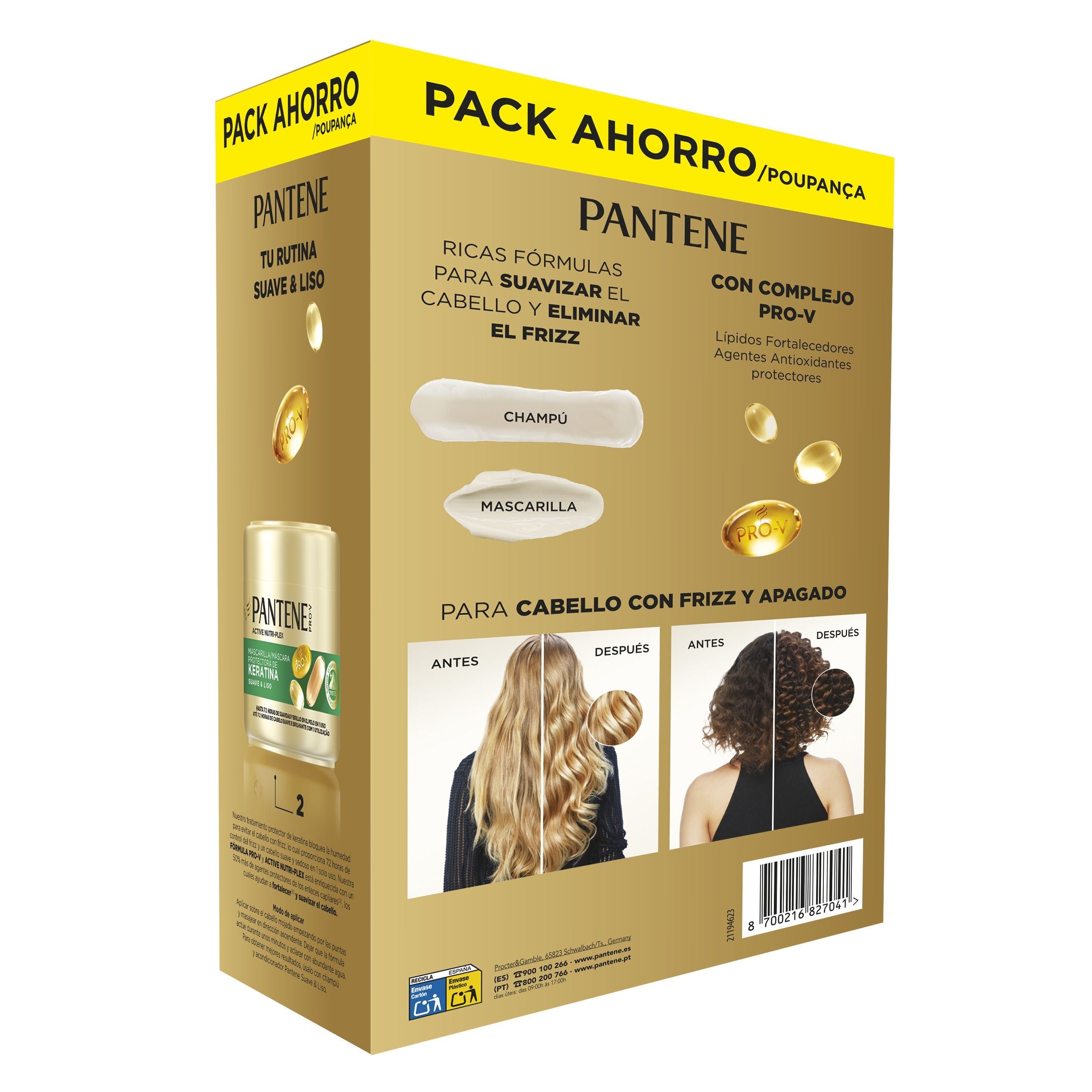 Pro-V Nutri Plex Smooth & Soft šamponska maska s keratinom Set za lase
