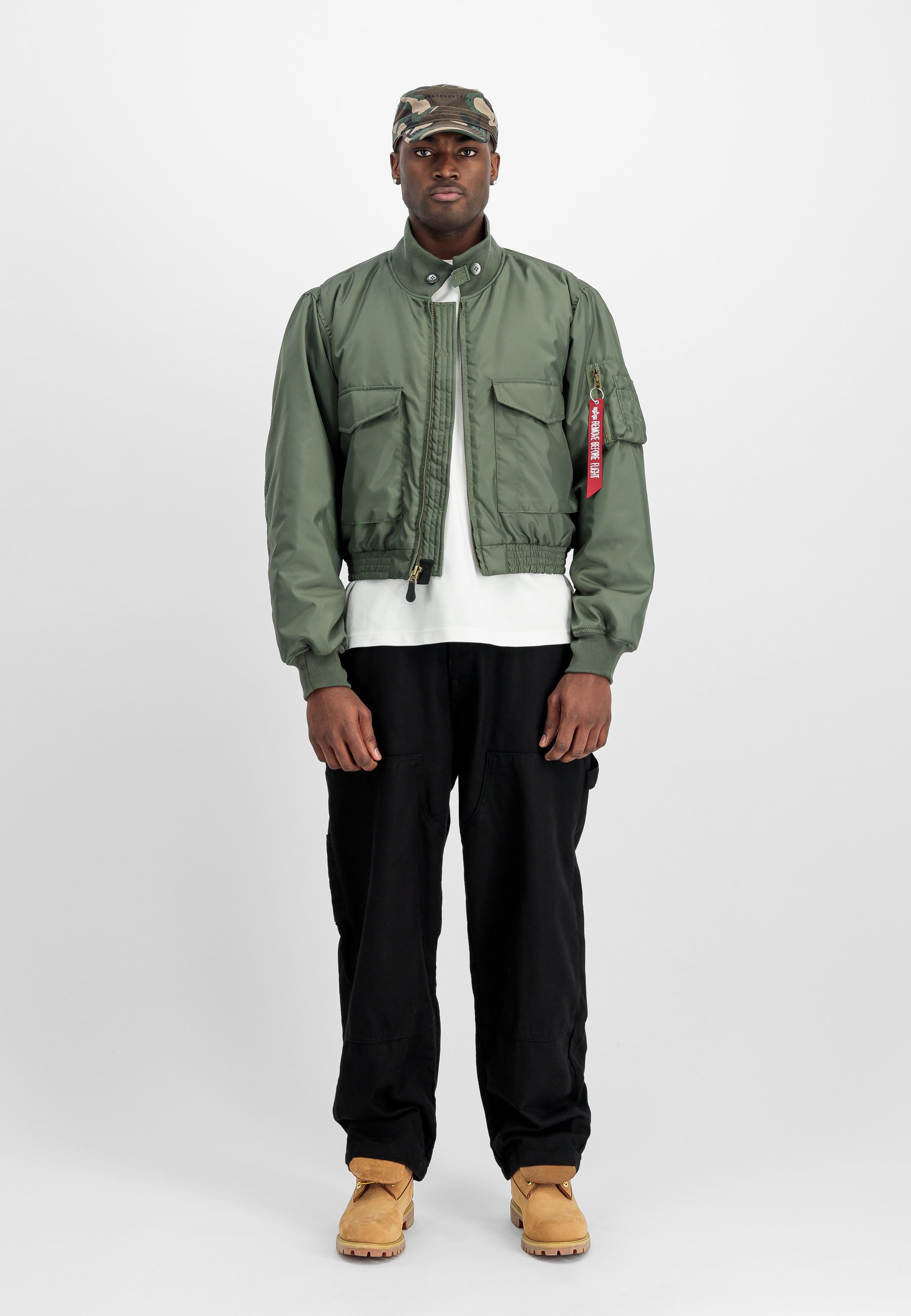 Blouson aviateur Alpha Industries - vert sauge