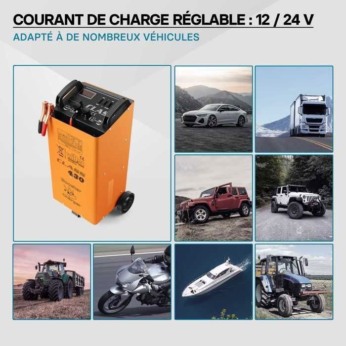 Wiltec Boost 430 12V/24V batterilader