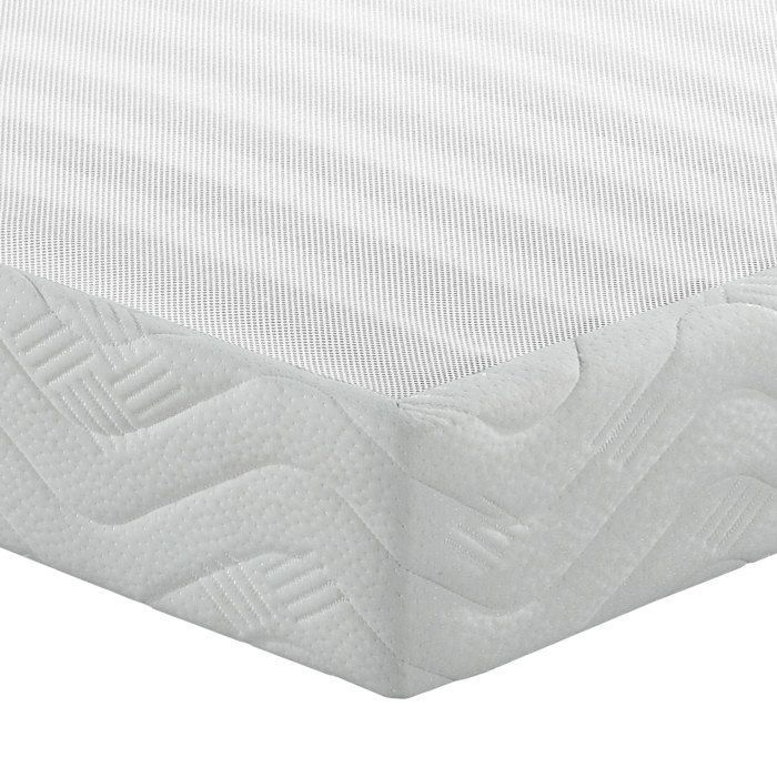 Gestoffeerde bedbodem - EBAC - Omega wit - 36 latten van meerlaags materiaal - 4 brede latten - 140x190 cm