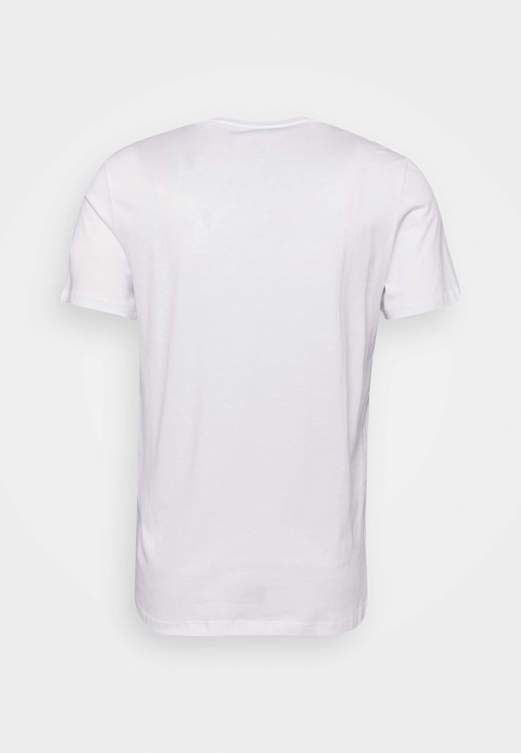Jack & Jones JOR30HISTORY TEE CREW NECK 3 PACK - Tričko s potiskem - tmavě hnědá/černá/bílá