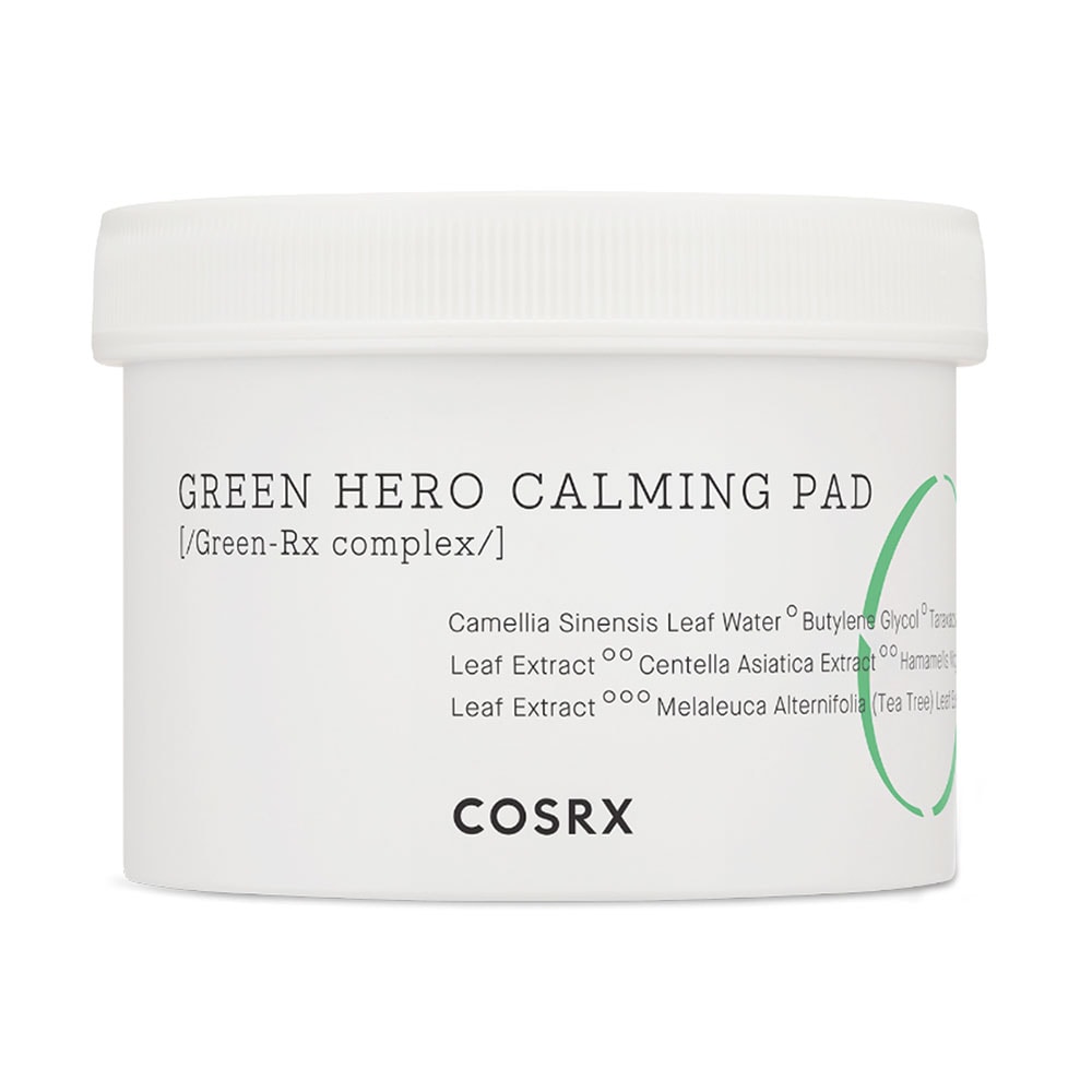 Discos de limpeza calmantes Cosrx Toner One Step Green - 70 unidades