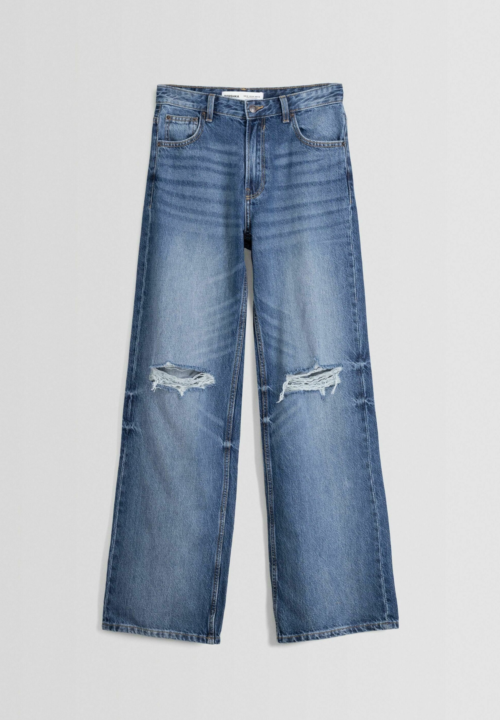 Bershka flared jeans - blauwe denim
