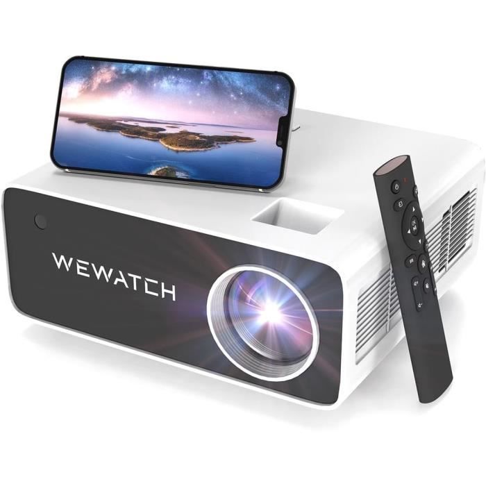 Proyector de vídeo, V51 Pro 4K, 19000 lúmenes, sistema operativo Android, 5G Wifi Bluetooth, proyector de cine en casa con función Br [J231]