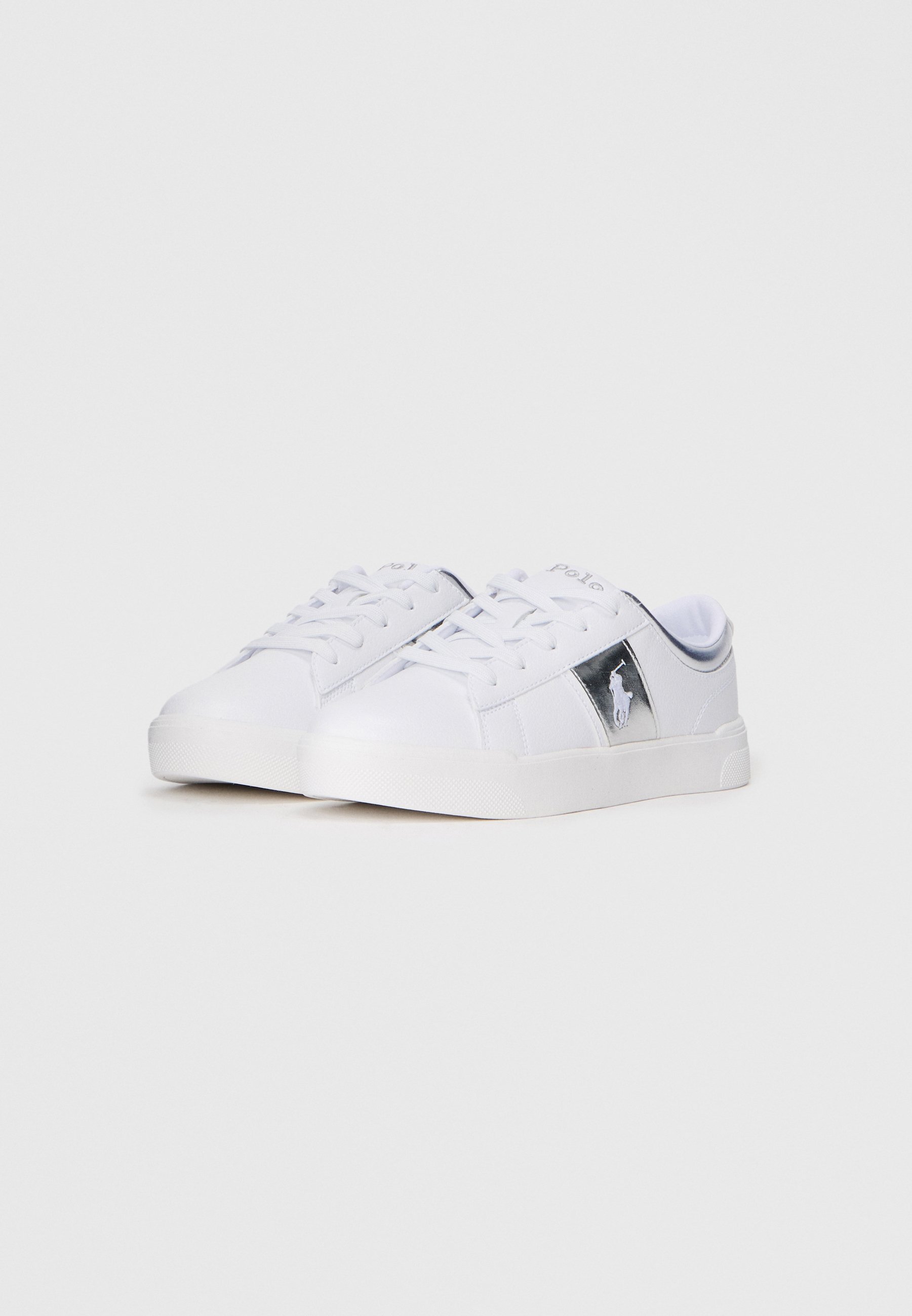 Polo Ralph Lauren FRAZIER - Sneakers - wit/zilverkleurig