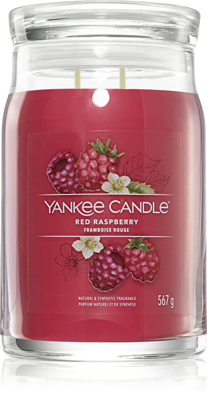 Vela aromática exclusiva de framboesa vermelha da Yankee Candle
