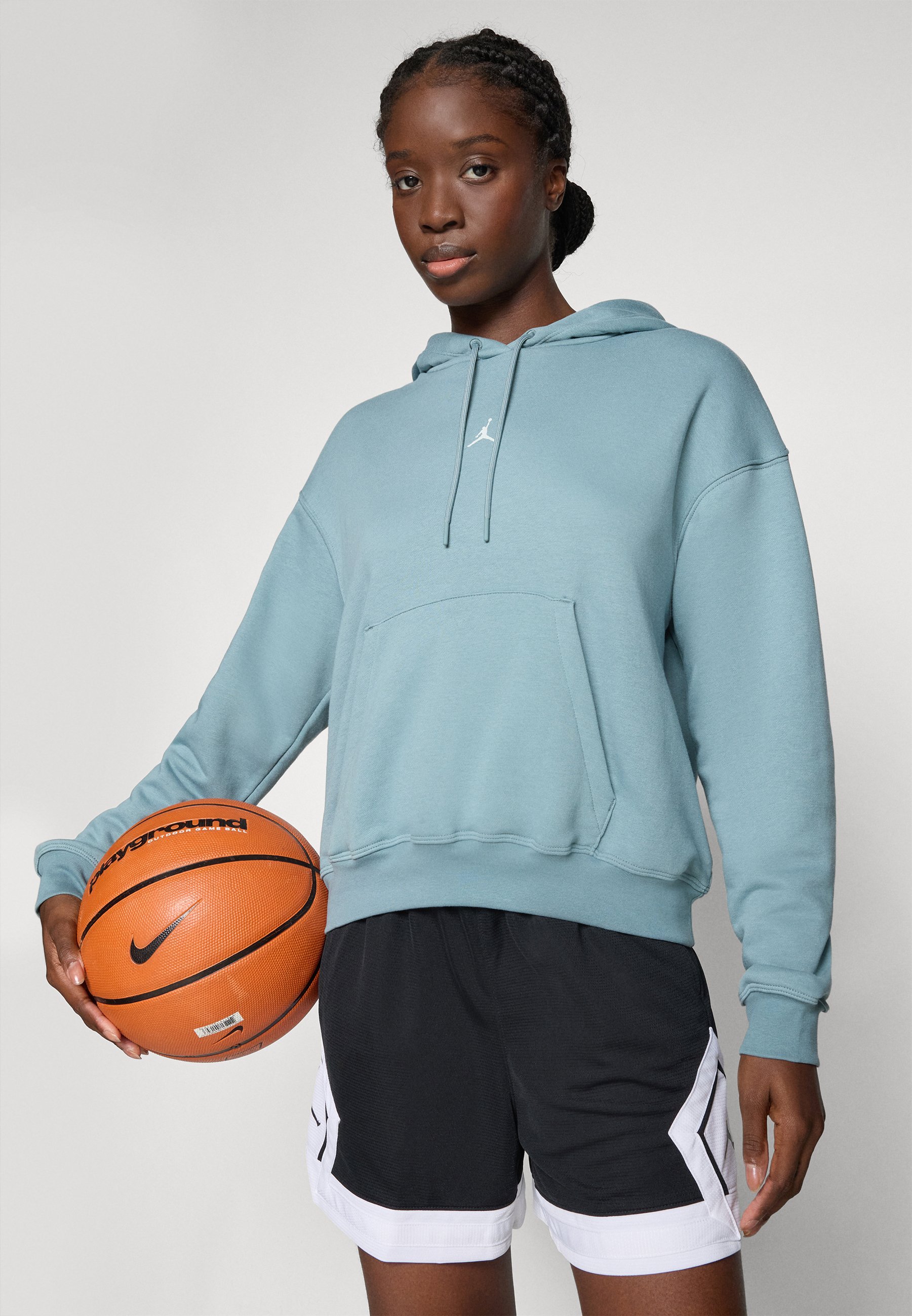 Jordan HOODIE - Hoodie - aviatorgrijs/lichtzilverkleurig