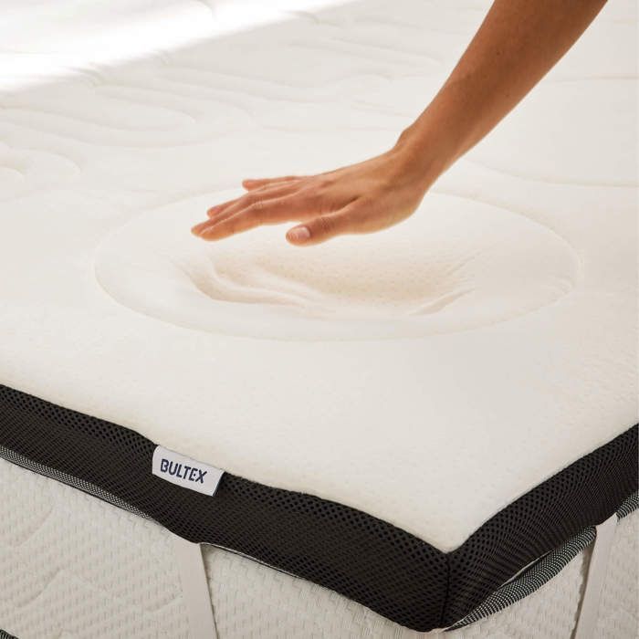 Cubrecolchón Bultex Memomax de espuma viscoelástica suave de 140x190