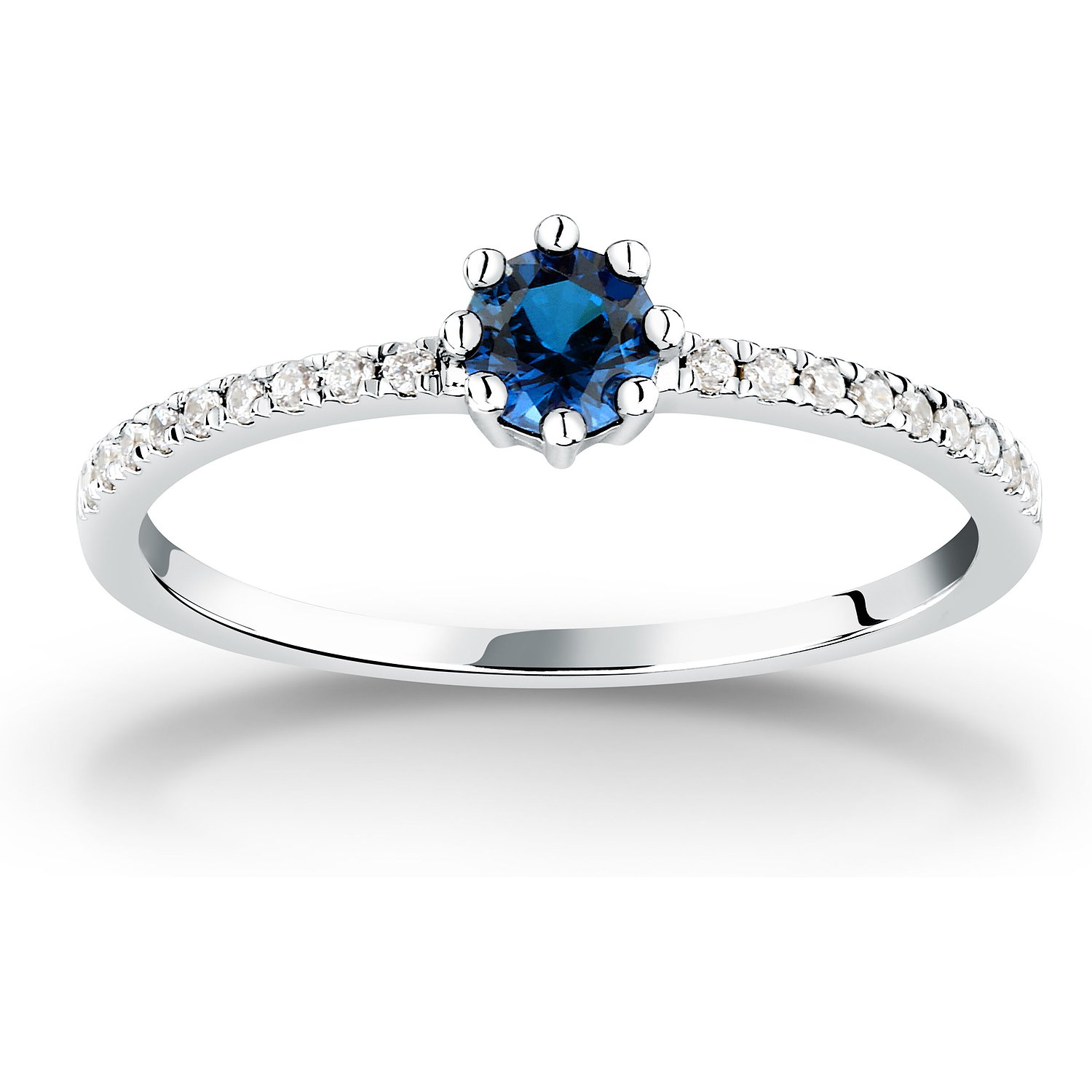Live Diamond Bagues bleu, or blanc