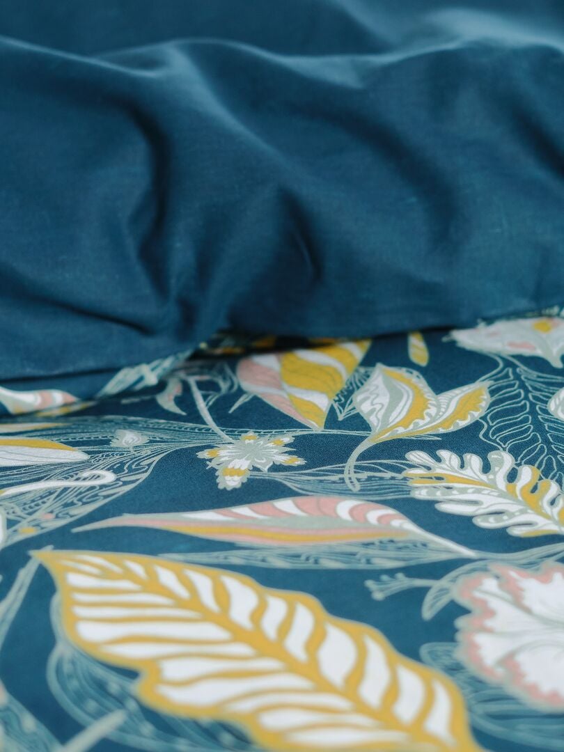 Bedrukte beddenset - tweepersoonsbed - GROEN